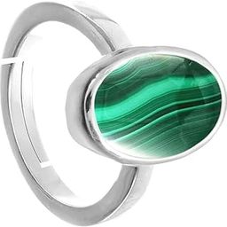 Gold Plated 7.50 Carat A+ Quality Malachite Gemstone Ring for Men and Women-image-27