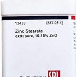 SRL Zinc Stearate extrapure, 10-15% ZnO, 500gm,CAS: 557-05-1, Molecular Formula: [CH3(CH2)16COO]2Zn, Storage: Room Temperature, Shelf Life: 60 Months, for laboratory and industrial use-image-46