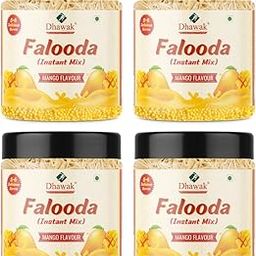DHAWAK Falooda Mix Mango Flavour | Instant Falooda Mix | Falooda Icecream | Falooda | Jar Pack|Pure Veg |Drinks for Summers| Falooda Mango Flavour| (1200 Grams (Pack of 3 of 300 Grams))-image-56