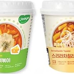 Joayo Cheese+Srirachachili Topokki Rice Cakes with Spicy & Rich Flavorful Savory Sauce 120g, Pack of 2, The Product of Korea (Famous Korean Street Food)-image-49