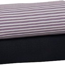 ARG-7001 Polyester Viscose Unstitched Shirt And Trousers Fabric Set for men combo Free Size (STRIPES 08)-image-45