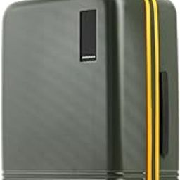 Iconic Range The Check-in Luggage 69Cms Medium Size German Makrolon Polycarbonate Hard Sided 8 Hinomoto Spinner Wheels Suitcase Trolley - Hinomoto Wheels, Green-Forest Sunray-21