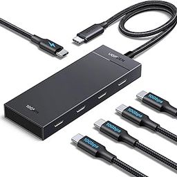 UGREEN 10Gbps USB C Hub with 100W PD, Powered Type C Splitter with 4 USB C 3.2 Gen 2 Ports, Multiport Adapter Extender Compatible with PC, Laptop, MacBook Air, iPad Pro, and iPhone 16, Plug and Play-12