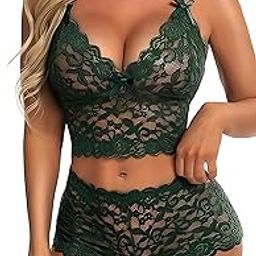 Womens Lace Bralette Sweet Stylish and Comfortable Babydoll Dress-image-96