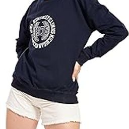 Womens Round Neck Printed Sweatshirt | Drop Shoulder-image-74