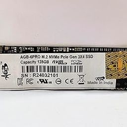AGB 128 GB SSD PCIe Gen3x4 NVMe M.2 2280, Speed Up to 1350MB/s, Internal Solid State Drive for PC, Desktop and Laptops (1 Year Warranty)-32