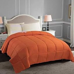Linenovation Classic 200GSM 5* Star Hotel Microfiber -Duvet/AC Comforter/Quilt - Orange - Single Size (60"x90")-image-60