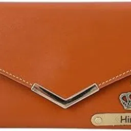 Plexicrafts Personalized Women’s Leather Wallet - Custom Name & Charm 3-Fold Clutch Purse - Stylish Gift for Girlfriend, Wife, Mom, Sister - Birthday & Anniversary Gift - Tan-picture-12