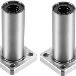 IDUINO Linear Ball Bearings, LMK10LUU 10mm Square Flange Linear Motion Bushing Double Side Rubber Sealed for 10mm Linear Shaft CNC Machine 3D Printer 2 Pack-image-32