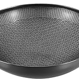 Snevad Pre-Seasoned Iron Kadhai with Hexa Pattern & Handles | 28cm Wok Pan for Deep Frying, Curry & Tandoor Cooking | Gas & Induction Compatible | Traditional Indian Heavy Iron Kadai Cookware-picture-8