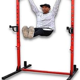 HASHTAG FITNESS Barbell Rack Squat Stand Power Rack with j Hooks for Home Gyms & Fitness equipments Squat Rack Capacity up to 300kg-picture-2