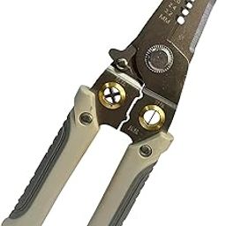 Inditrust Silver 7 in 1 Multifunctional Wire Stripper Tool Cable Cutter Clamp Multifunction Handle Stripping Pliers Wire Stripper Plier Diameter-image-29
