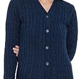 Women's Full Sleeves Cardigan Sweater(Teal)-image-36