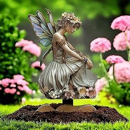 Butterfly Fairy Garden Stake 2D Acrylic Sign for Outside Backyard Flower Bed Statues & Lawn Ornaments-image-79