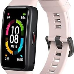 Strap Smart Watch Band Replacement celet Strap Adjustable Wristband Belt for Women Men Replacement for Band 6 (Pink) -Layfoo-picture-9
