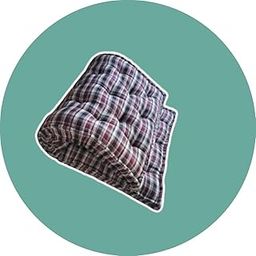 Unite source 5-Inch Thick Soft Cotton Quilt | Mattress Foldable Single Bed Cotton Quilt Box Mattress | Gadda Medium Soft Cotton Multicolour Mattress ((72X36X5 Inches or 3X6 ft))-picture-0