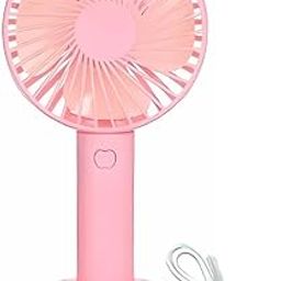 Rechargeable Personal Portable Mini Hand Fan, USB Rechargeable, Lightweight and Easy to Carry, Ideal for Home, Office, and Travel (Pink)-image-9