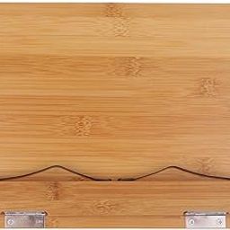 THE STYLE SUTRA® Portable Bamboo Book Stand Adjustable Document Stand Holder Wooden Bookrest-4