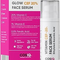 Cos-IQ 20% Vitamin C Serum, 30ml | With Vitamin E & Ferulic Acid | Glowing & Brightening Skin | Anti-Aging Serum for Wrinkles, Fine Lines & Dark Spots | All Skin Types | 30-Days Pack-17