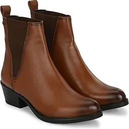 delize Women Vegan Leather Chelsea Ankle Boots 64601-picture-22