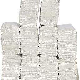 Dhwani Enterprise 7800 Pieces Fold Tissue Paper (White, 60 Packet) with Check Duster Cloth-0