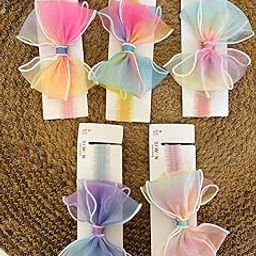 Radhya Accessories Korean Multicolor Baby Headbands Kids Unicorn Elastic Hair Bands for Baby Girls Cotton Headbands Bow Knotted Girls Hairband Super Soft and Stretchy Hair Wrap for Baby Girls (1 pc)-image-1