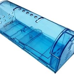 Humane Mouse Catcher - Catch & Release Mice Catcher, Reusable & Safe No Killer for Mice/Rodent Pet, Mousetrap Catcher Quick Effective Mole Capture Cage for Indoor, Outdoor (Pack of 1) (Blue)-image-90