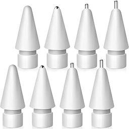 SIXFU Replacement Mix Tips Designed for Apple Pencil, Upgraded No Wear Out Metal Pencil Tips Compatible with Apple Pencil Pro/ 1st/ 2nd Gen/USB-C Pencil Tip(8 PCS), White-image-13