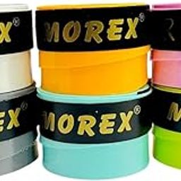 THE MORNING PLAY MOREX Badminton Grip Multicolor Anti Slip Perforated Tennis Pickle Racket Grip Tape Sweat Absorbent Overgrip Tape Strong Badminton Racket Grip for Handle Gripper (Pack of 6)-image-99