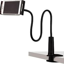 Adjustable Mobile Phone Holder, Universal Phone Holder Clip Lazy Bracket Flexible Gooseneck Clamp Long Arms Mount for Mobile Stand for Bedroom, Office, Bathroom (Phone Stand)-3