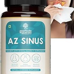 Ayurveda Yogashram Az-Sinus Herbal Capsules, Approved by Ministry of Ayush, Govt. of India, for Cough,Cold, Asthma,Sinusitis - 60 Capsules-13