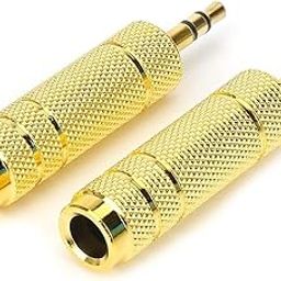 ALRITO 6.5 mm Female to 3.5 mm Male Headphone Audio Stereo Sound Adapter Plug Converter Connector Adapter Jack (Gold Plated) [ Pack of 2]-image-62