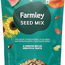 Farmley Seeds Mix, 160g each Edible Seed I Healthy Diet Snacks | 100% Natural and Roasted Chia + Pumpkin + Flax + Watermelon + Sunflower Seeds-image-5