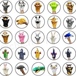 CHI-CHIMPU TOYS Animal & Bird Hand Puppets (25 Pcs) | Domestic Animals | Wild Animals | Stuffed Birds & Animals | Hand Puppets for Kids Learning | Storytelling Puppets | Hand Masks | Soft Toy-27