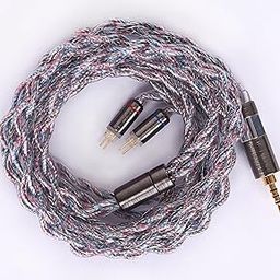 [JSHiFi-Butterfly] 2 pin 2.5 mm Re-cable Sterling Silver + Copper Silver Palladium Alloy + Silver Plated Wire 0.03 inch (0.78 mm) 2pin Earphone Upgrade Cable Balanced 0.1 inch (2.5 mm) CIEM 2pin-image-33