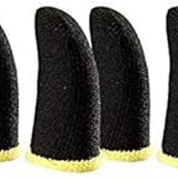 GEOCELL Finger Sleeve, E-Sports Anti Slip Mobile Gaming Finger Sleeve (6 Pieces) for PUBG/Free Fire/CODM (Pack of 3) - Black-image-90