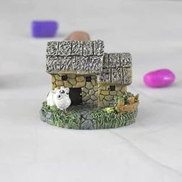 Double ROOF Mini HUT, Garden DÉCOR,Dashboard,Gift,Table DÉCOR (4X5X4 cm), Resin-image-99