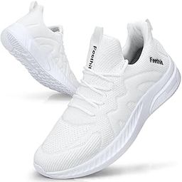 Mens Non Slip Walking Sneakers Lightweight Breathable Slip on Running Shoes Athletic Gym Tennis Shoes for Men-picture-2