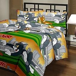 CK CREATION 100% Reversible Single Bed Dohar Combo Microfiber, Polycotton | Soft Light - Weight Bed Dohar | Use for All Season (Tom & Jerry Print)-image-46