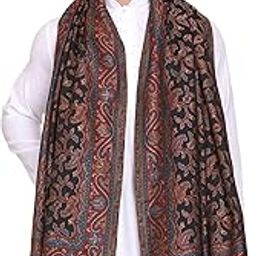 Men's Kani Design Woven Poly Wool Blend Gents Shawls, Muffler, Stoles for Men [40" X 80"]-image-43