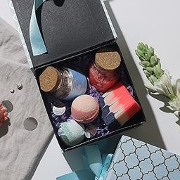 CORAL AND SKY CURATED GIFT BOX - SELF CARE - BATH AND BODY - GIFT FOR HER - HANDMADE SOAP - BODY SCRUB - FOOT BUTTER - PEDICURE KIT - FOOT SOAK SALTS - THOUGHTFUL GIFT-17