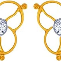 14KT Yellow Gold Stud Earrings for Women - 0.72 Grams-image-65