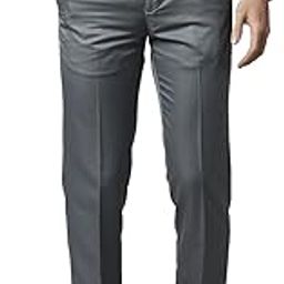 park avenue Men's Polyester Blend Solid Pattern Smart Fit Flat Front Formal Trouser-picture-44