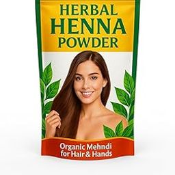 (300 GRAM) Organic Henna Powder for Hair Color | Ayurvedic Herbal Mehendi | Natural Red-Brown Dye | No Added Chemicals-78