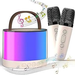SHOPIVERSE Spikar 2 Mini Bluetooth Speaker with Dual Wireless Microphones, RGB Lights with Changing Modes, 5 Voice Effects, and 8-Hour Playtime for an Ultimate Karaoke and Party Experience Anywhere-image-68