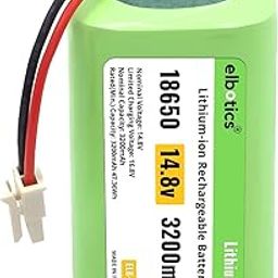 ELBOTICS® 14.4v 3200mAh 43.2Wh Li-ion Replacement Battery Compatible with ILIFE T10s L35 Hybrid L35 Hybrid+ LR20, LR30 Hybrid LR30 Hybrid+ RoboVac LR30 Hybrid RoboVac LR30 Hybrid+-image-83