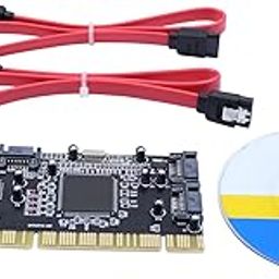 ApplianPar 4 Ports PCI SATA Raid Controller Internal Expansion Card Adapter, PCI to SATA Adapter Converter with 2 Sata Cables for Desktop PC HDD SSD 754914477846-image-6