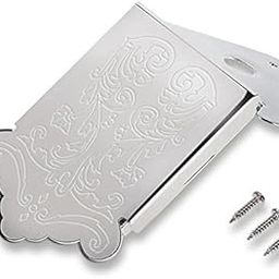 Dilwe Mandolin Tailpiece Bridge, Mandolin Guitar Tailpiece with Screws for 8 String Mandolin Guitar Musical Instrument Part(Silver)-picture-23