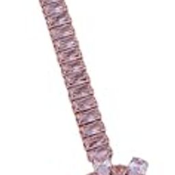 Elegant Stone-Studded Maangtikka for Women | Rose Gold Finish with Floral Design | Traditional Hair Accessory (102)-image-14