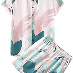 Men's Poly Lycra Digital Printed Shirts with Pajama Shorts Night Suit Set-image-119